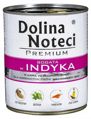 Image de DOLINA NOTECI Premium Riche en dinde - Nourriture humide pour chiens - 800 g