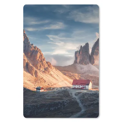 Produktbild von MuchoWow® Mauspad Mousepad Haus - Berge - Landschaft 18x27 cm - Mousepads - Maus Mat - Pad - Mausunterlage