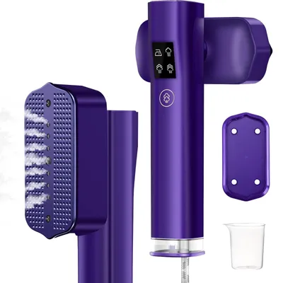 2-in-1 Dampfbügeleisen 1200 W, 100 ml, lila, tragbar