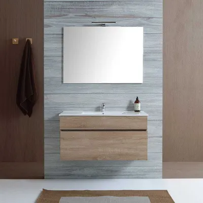 Produktbild von Möbelset für das Badezimmer in 100 cm, wandhängend | Sole