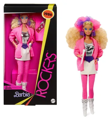 Immagine prodotto di Barbie, bambola da collezione Rockers, riproduzione con base