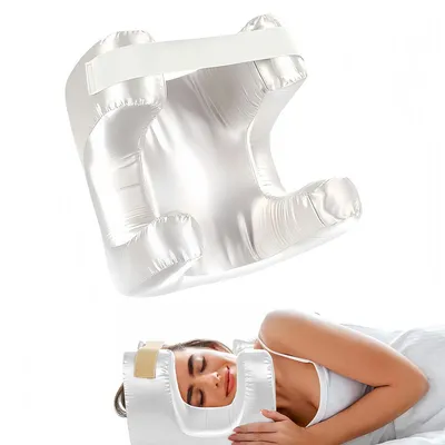 Produktbild von Anti-Falten Beauty Kissen, Memory Foam Nackenkissen, Gesichts- & Nackenpflege, Weiß