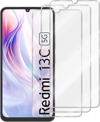 Produktbild von Cadorabo 3x Panzer Schutz Glas für Xiaomi Redmi 13C 3 Stück Schutzfolie in Ultra-Klar Hüllen freundlich - Gehärtetes (Tempered) Glas Dipslayschutz Folie in 9H Härte Anti Kratzer