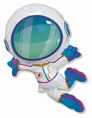 Productafbeelding van Astronaut-folieballon, ruimtema, 60 cm, verpakt