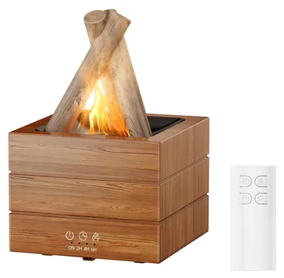 Productafbeelding van Aromatherapie-Diffuser met Vlammenontwerp en 8 Kleuren LED