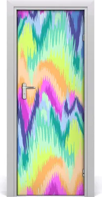 Produktbild von Tulup Türaufkleber 75x205 cm Dekorative Aufkleber Selbstklebend Wasserdichte Tapete Abnehmbar Schlafzimmer Wohnzimmer Wohnkultur - Regenbogen Hintergrund
