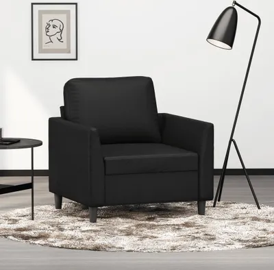 Produktbild von ZMH Sessel Schwarz 60 cm Kunstleder