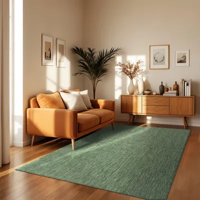 Produktbild von TT Home Teppich Für Outdoor Küchenteppich Balkon Terrasse Unifarbenes Design Modern Größe 80x150 cm