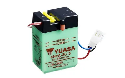 Productafbeelding van YUASA loodaccu zonder zuurpakking - 6N2A-2C-3