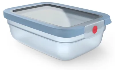 Produktbild von EMSA oneClick Frischhaltedose 1,2 L N12107, Box, Rechteckig, 1,2 l, Blau, Durchscheinend, Polypropylen (PP), Polypropylen (PP)/Thermoplastisches Elastomer (TPE)