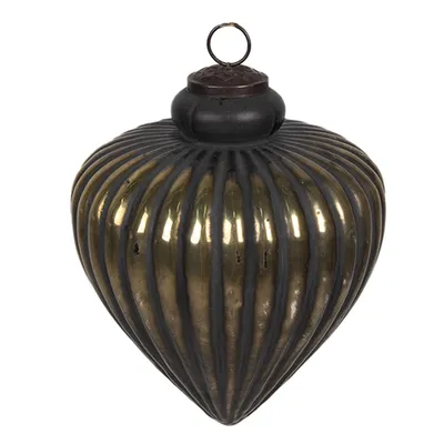 Immagine prodotto di Guaina natalizia Clayre & Eef Ø 20x20 cm in vetro nero