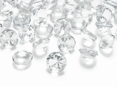 Produktbild von 10/50 Dekosteine Diamant | Ø 20 mm Klar (10 Stück)
