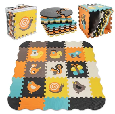 Produktbild von Aga Schaumstoffmatte / Laufstall für Kinder 25St. farbig 114 cm x 114 cm x 1 cm