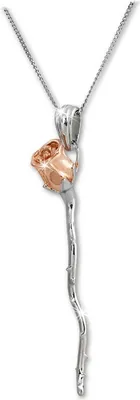 Produktbild von SilberDream Halskette 925 Silber vergoldet 44cm Schmuck silber rose D2SDK50144T