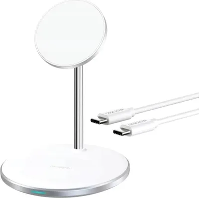Zdjęcie produktu dla Wireless charger Choetech T581-F with stand (white)