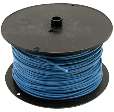 Obrázek produktu pro Modrý vodič, jednožilový elektrický svazek, průřez 1,5 mm2, délka 100 m