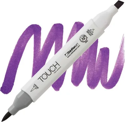 Image de Marqueur à alcool double face TOUCH Brush & Chisel, P81 Violet foncé