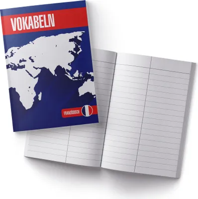 Produktbild von itenga Vokabelheft Französisch DIN A5, 56 Seiten 100g Naturpapier