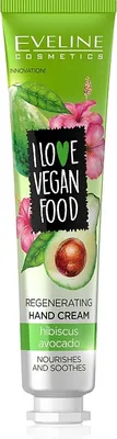 Produktbild von Eveline Ich liebe vegane Lebensmittel Regenerierende Sahne fr Hnde und Avocado Hibiskus 50ml