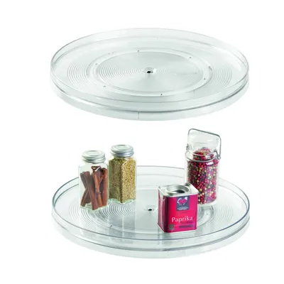 Produktbild von Lazy Susan Drehteller, 36,8 cm, Kunststoff, Transparent - iDesign | Linus