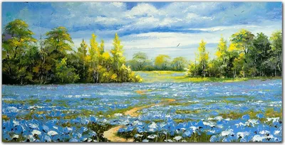 Produktbild von Coloray - Bild aus Glas - Glasbilder - 100 x 50 cm - Gehärtetes Glas Glasblock mit Bild Wohnzimmer Küche Dekoration Wanddekoration - Bäume Natur