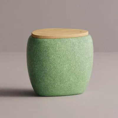 Immagine prodotto di Casa Padrino Sgabello Verde / Colori naturali 55 x 48 x H. 47 cm - Mobili in cemento