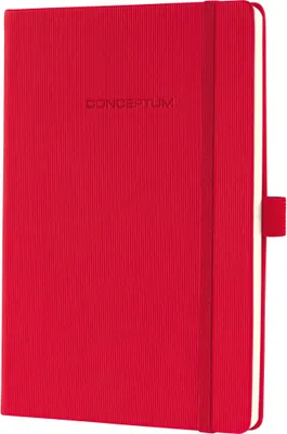 Produktbild von SIGEL CO654 Notizbuch Conceptum, Hardcover, ca. A5, kariert, rot, 194 S.