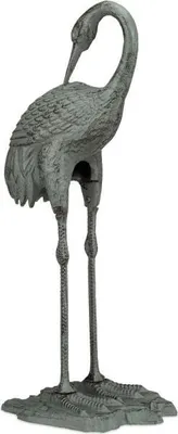 Immagine prodotto di Statua decorativa di una gru in ghisa