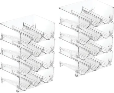Produktbild von mDesign Flaschenregal Weinregal 8er-Set stapelbar Kunststoff transparent