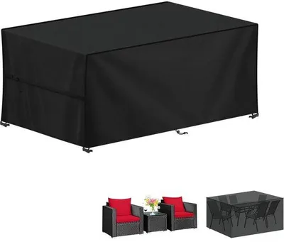 Productafbeelding van Ibenzoa® Tuinmeubelbeschermhoes – weerbestendig, waterdicht en UV-bestendig hoes van 420D Oxford-materiaal met Polyurethancoating, afmetingen 150 x 90 x 75 cm