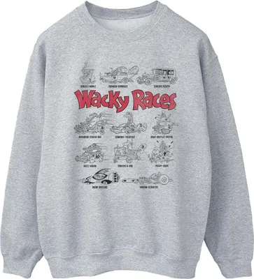 Produktbild von Wacky Races - Sweatshirt für Herren BI48321 (M) (Grau)