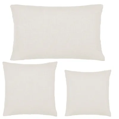 Produktbild von JEMIDI 2x Kissenbezug Kissenhülle 40x60 cm - 2er Set Kissen Bezüge Kissenhüllen im Leinenlook - Doppelpack Kissen Bezug Hülle - versch. Farben