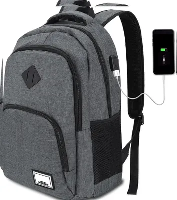 Produktbild von Laptoprucksack Businesstaschen Rucksäcke Schulrucksack Wasserbeständig Laptoptasche mit USB-Lade-Anschluss, mit Laptopfach, Für Laptop bis 15,6,16