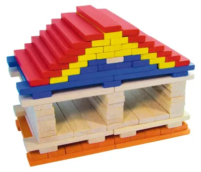 Image de Vilac jouet d'éveil Coffret de 100 planchettes de construction – dès 3 ans, pour enfants, en bois, jouet de marque de qualité