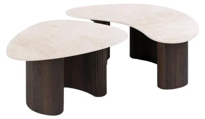 Produktbild von AnLi Style Couchtisch Ceramo, organisches Set (2er-Set)