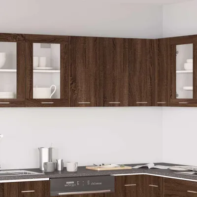 Immagine prodotto di Parete attrezzata in rovere marrone 60x31x60 cm Materiale a base di legno