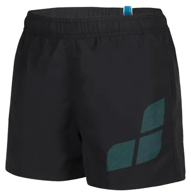 Obrázok produktu pre Plavky Arena Jungen Boys s logom, model Beach Short, farba Asphalt-Water, veľkosť 140 EU