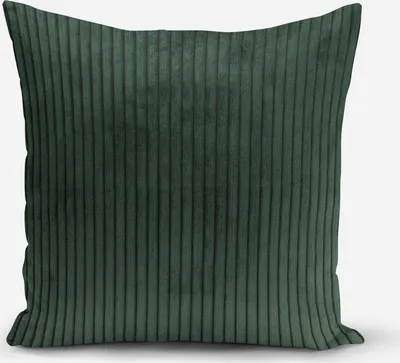 Produktbild von Kissenhülle Breitcord Baby Rib grün div Größen von SCHÖNER LEBEN. Größe 60x60cm (HxB) 60x60cm (HxB) Größe