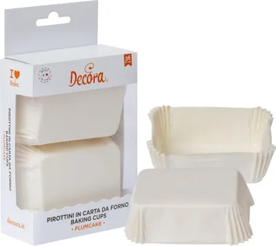 Obrázok produktu pre Obdĺžnikové natáčky BIELE 80x50x32 mm DECORA 36 ks