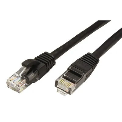 Obrázek produktu pro VALUE - Patch kabel - RJ-45 (M) na RJ-45 (M) - 20 m - UTP - CAT 6a - lisovaný, bez háčku - černý, RAL 9011 (21.99.1469)