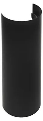 Produktbild von Raik Basic Thermoschild 160mm schwarz Rauchrohr L: 460mm für Rauchrohr / Ofenrohr