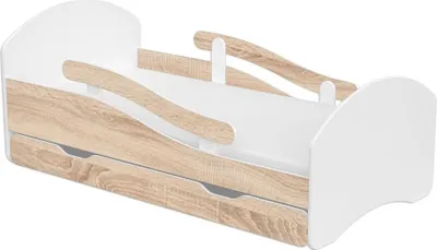 Obrázek produktu pro Dětská postýlka LEO 140x70, bílá-sonoma
