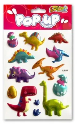 Obrázek produktu pro Naklejki metaliczne Happy Dinozaurs - Penmate