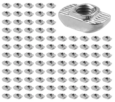 Obrázek produktu pro Nýtovací prvky T-drážky, M6, pozinkovaná ocel, série 30, drážka 8 mm, 100 kusů