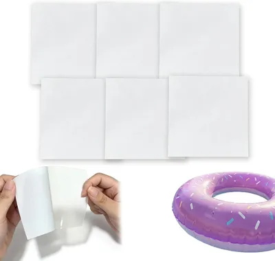 Produktbild von Poolflicken selbstklebend 8,8 x 8,8 cm, 6 Stück, transparent, für Aufstellpools