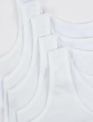 Produktbild von TupTam Mädchen Bustier mit breiten Trägern 5er Pack, Farbe: Weiß, Größe: 134-140