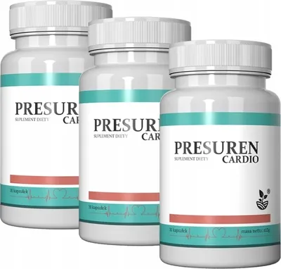Produktbild von 3X Nahrungsergänzungsmittel Presuren Cardio Weißdorn-Kapseln 30 Stück.