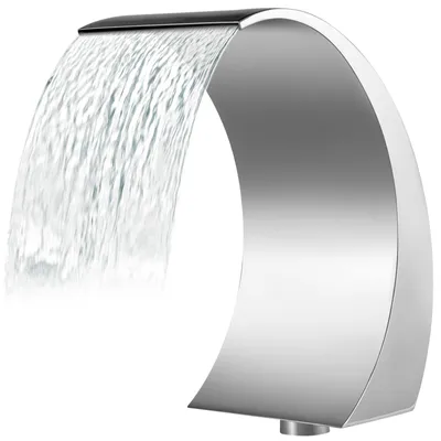 Produktbild von Schwalldusche Pool 30 x 60 x 45 cm Schwallbrause, Grau Pool Wasserschwall, Edelstahl Schwimmbad Poolfontäne, Gartenteich Dekoration Brunnen