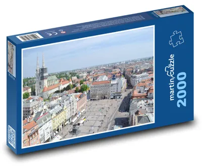 Obrázok produktu pre Puzzle 2000 Panoráma Záhrebu - Chorvátsko - martinpuzzle
