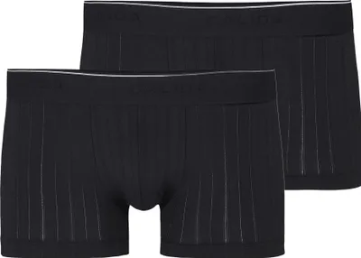 Produktbild von CALIDA Herren Boxershorts 2er Pack - Pure & Style, Elastikbund, einfarbig Schwarz M (50)
